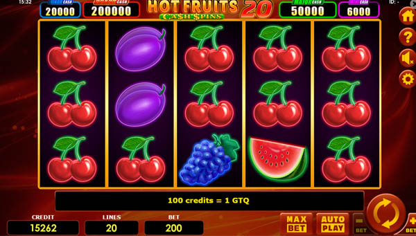 scrHot Fruits 20 Cashspins
