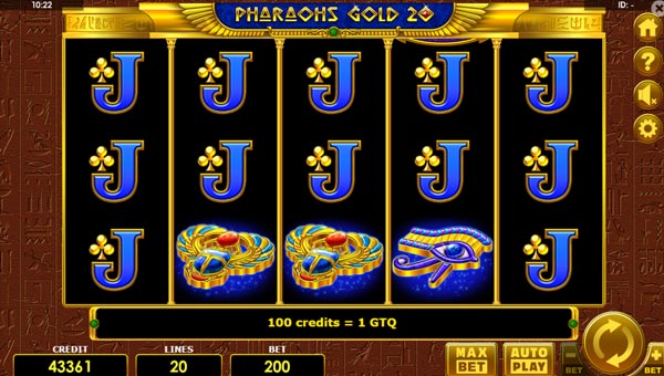 scrPharaohs Gold 20