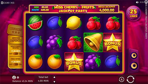 scrMiss Cherry Fruits Jackpot Party