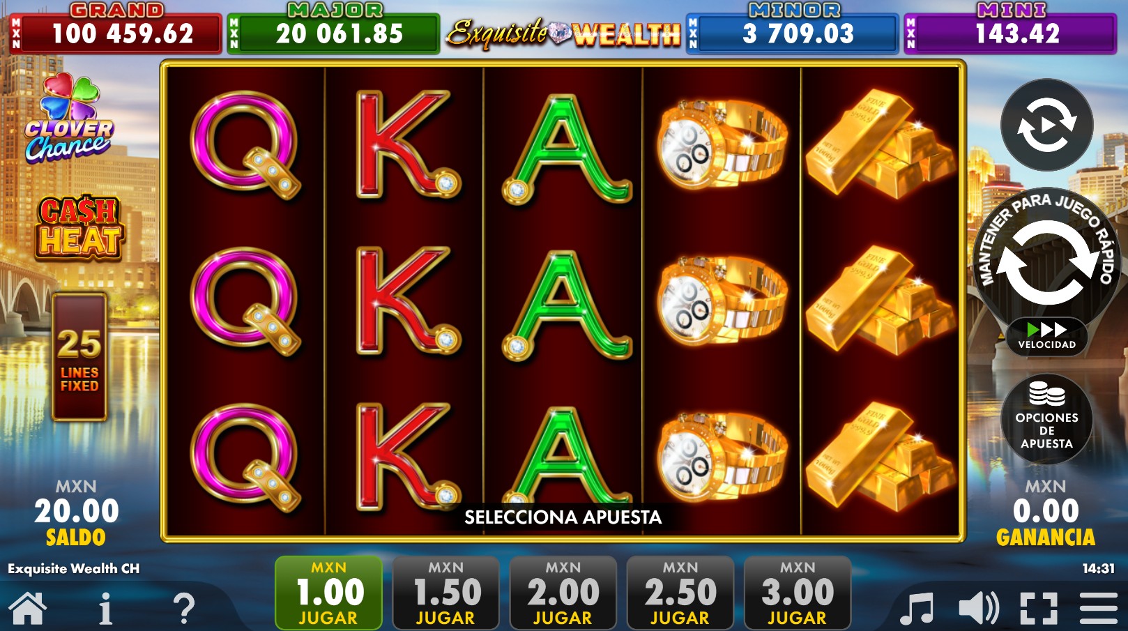 scrExquisite Wealth Cash Heat