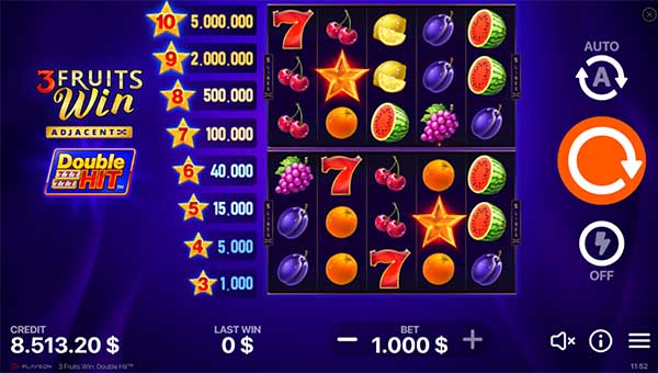 scr3 Fruits Win: Double Hit
