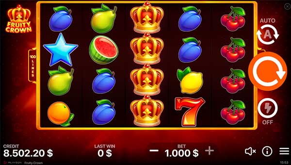 scrFruity Crown 100 lines