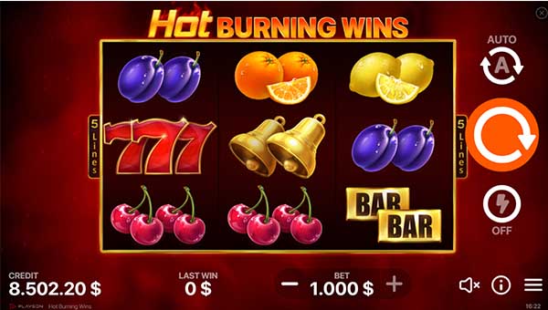 scrHot Burning Wins