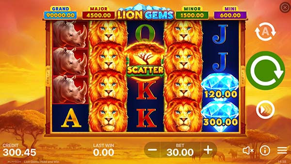 scrLion Gems: Hold and Win