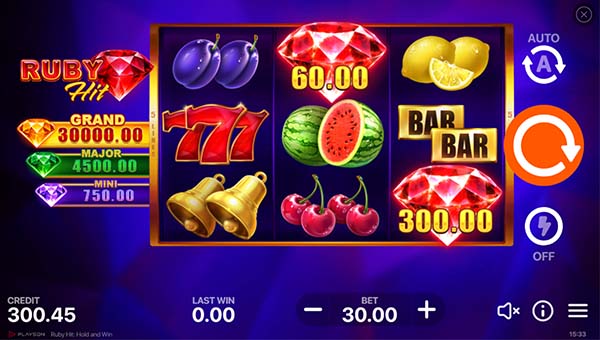scrRuby Hit Hold and Win