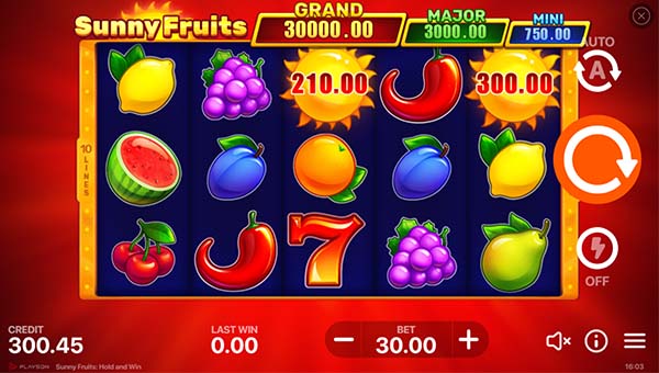 scrSunny Fruits: Hold and Win