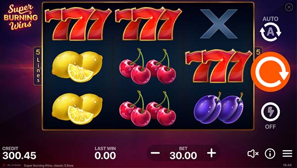 scrSuper Burning Wins: Classic 5 lines
