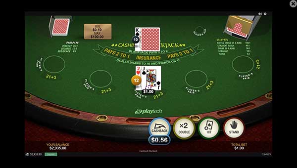 scrCashback Blackjack