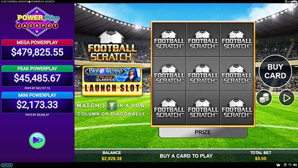 scrFootball Scratch™ PowerPlay™ Jackpot