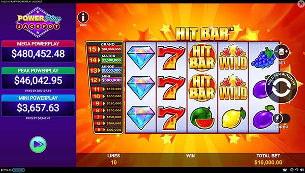 scrHit Bar™ PowerPlay Jackpot
