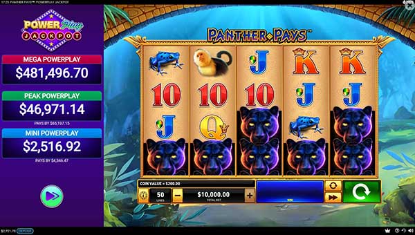 scrPanther Pays™ Power Play™ jackpot