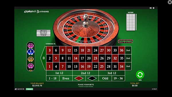 scrPremium European Roulette