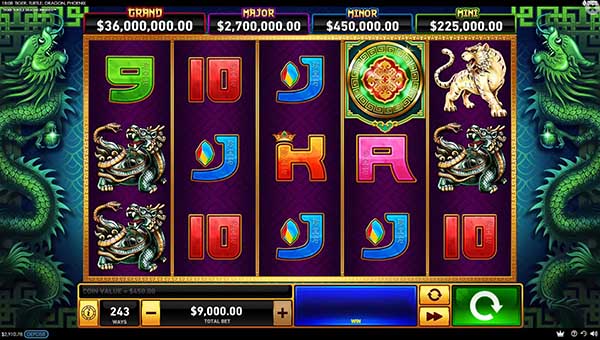 scrTiger, Turtle, Dragon, Phoenix
