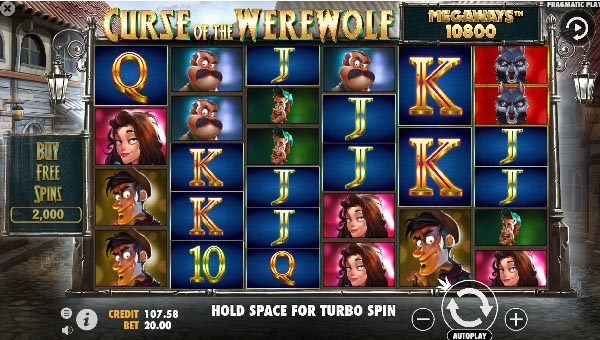 scrCurse of the Werewolf Megaways