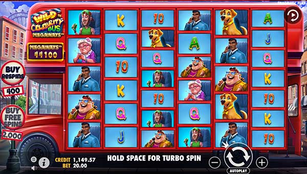 scrWild Celebrity Bus Megaways