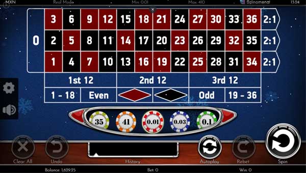 scrEuropean Roulette Christmas Edition