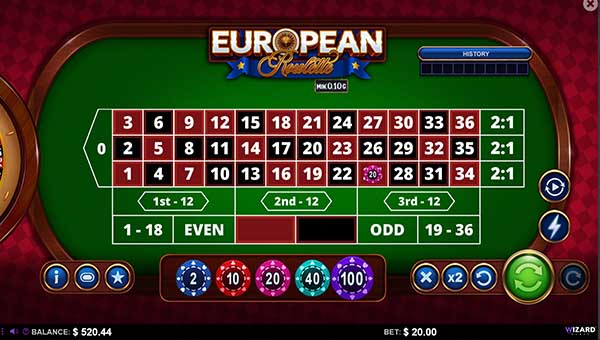 scr10c Min - European Roulette
