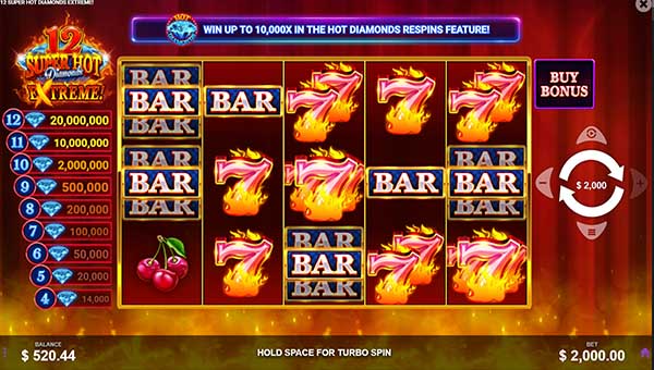 scr12 Super Hot Diamonds Extreme
