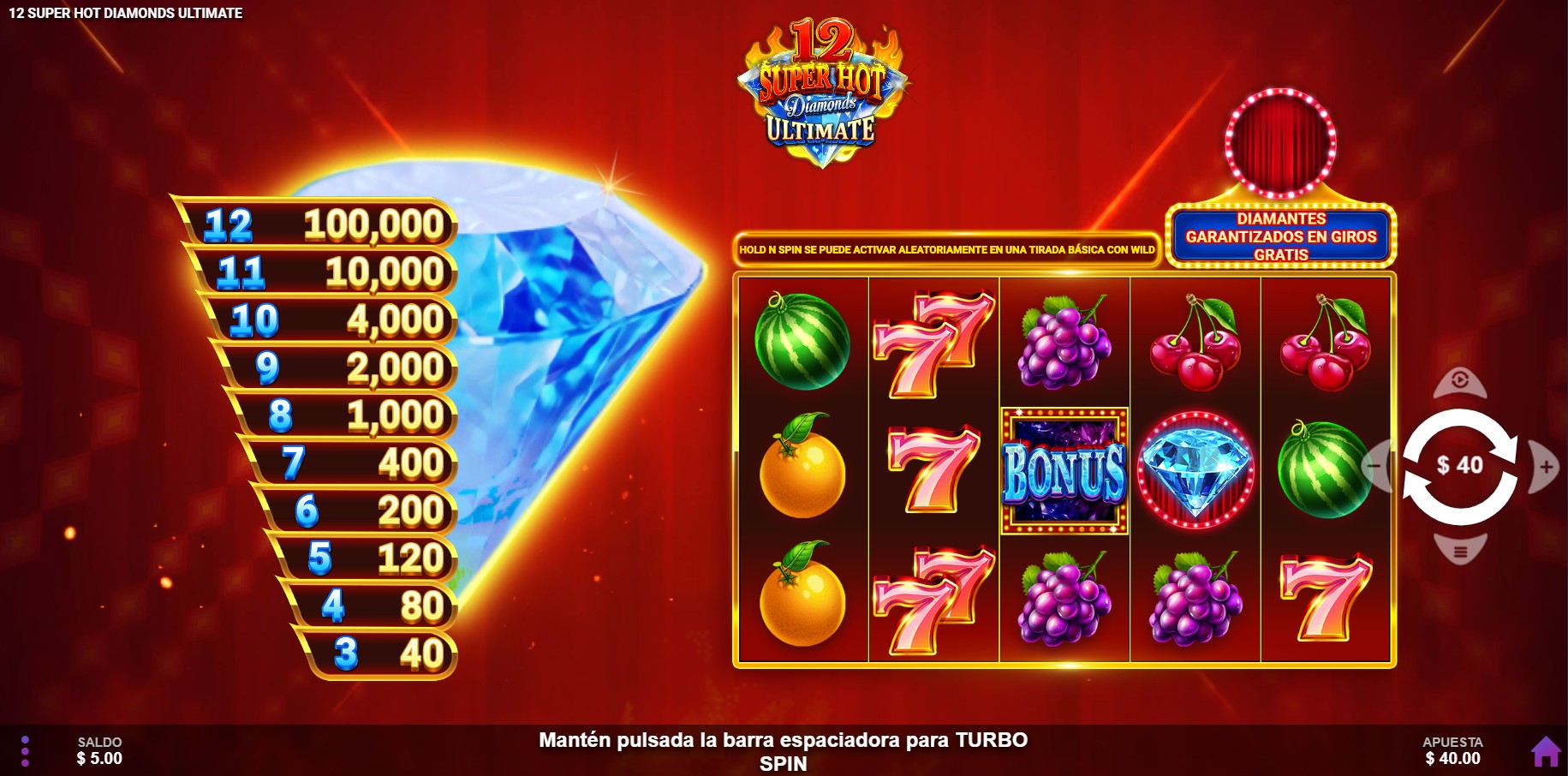 scr12 Super Hot Diamonds Ultimate™