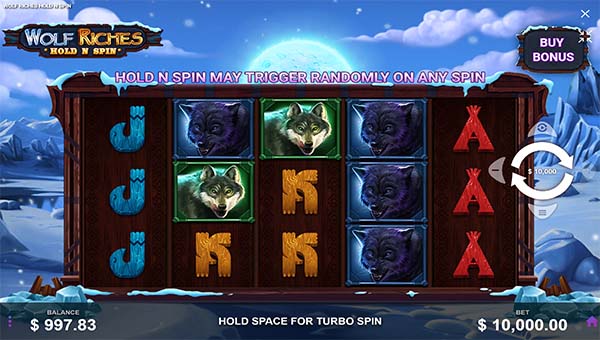 scrWolf Riches Hold N Spin